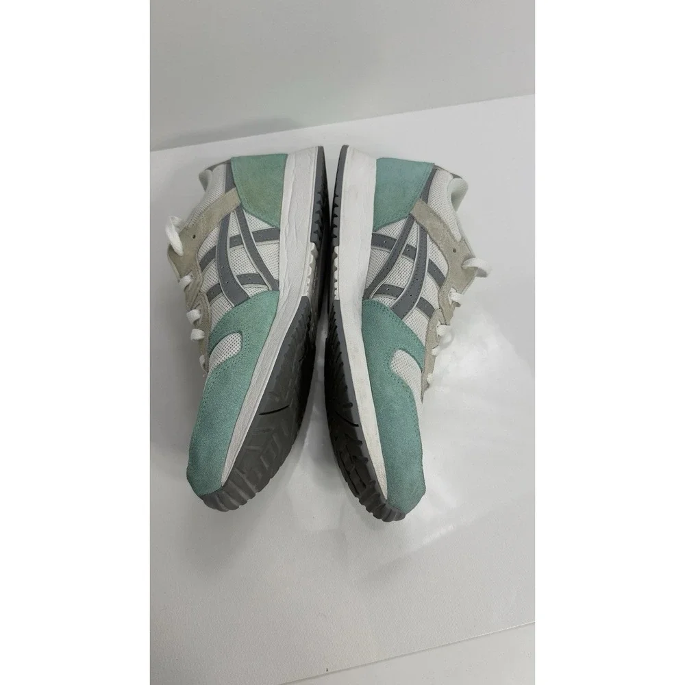 ASICS Women's Lyte Classic Sneakers Teal Suede Gray Mesh White Size 10 US - Picture 3 of 8